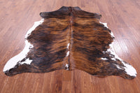 Thumbnail for Brindle Natural Cowhide Rug - Large 7'3