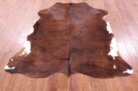 Thumbnail for Brown Natural Cowhide Rug - Large 6'7