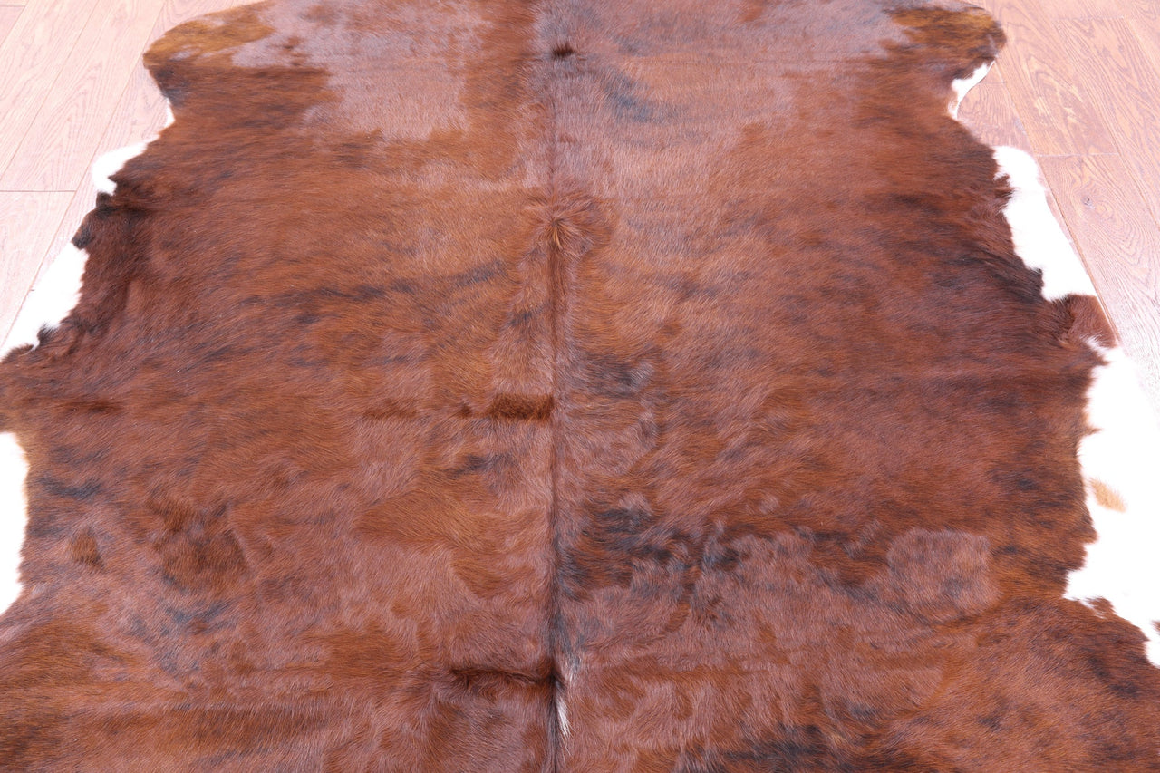 Brown Natural Cowhide Rug - Large 6'7"H x 5'9"W