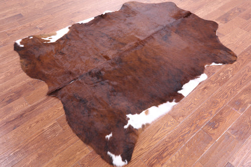 Brown Natural Cowhide Rug - Large 6'7