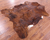 Thumbnail for Brindle Brown Natural Cowhide Rug - Large 6'9