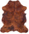 Brindle Brown Natural Cowhide Rug - Large 6'9"H x 5'11"W