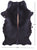 Black Natural Cowhide Rug - Large 7'2"H x 4'9"W