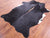 Black Natural Cowhide Rug - Large 7'2"H x 4'9"W
