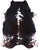 Black & White Natural Cowhide Rug - X-Large 7'3"H x 5'10"W
