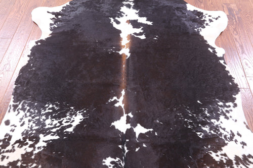 Black & White Natural Cowhide Rug - X-Large 7'3