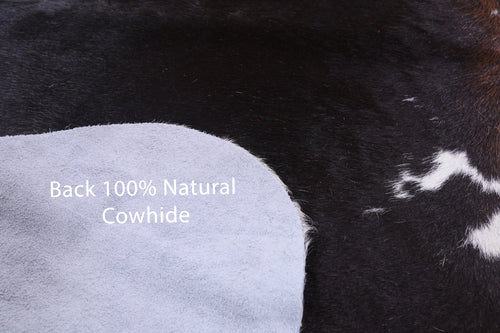Black & White Natural Cowhide Rug - X-Large 7'3