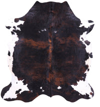 Thumbnail for Tricolor Natural Cowhide Rug - XLarge 7'1