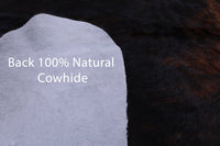 Thumbnail for Brindle Brown Natural Cowhide Rug - Large 6'11