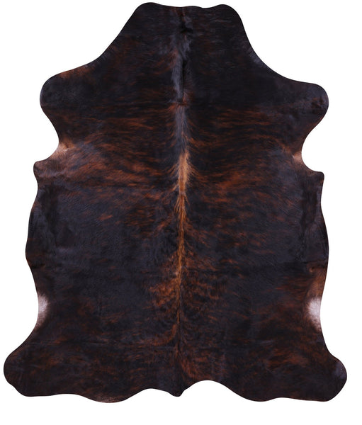 Brindle Brown Natural Cowhide Rug - Large 6'11"H x 5'11"W