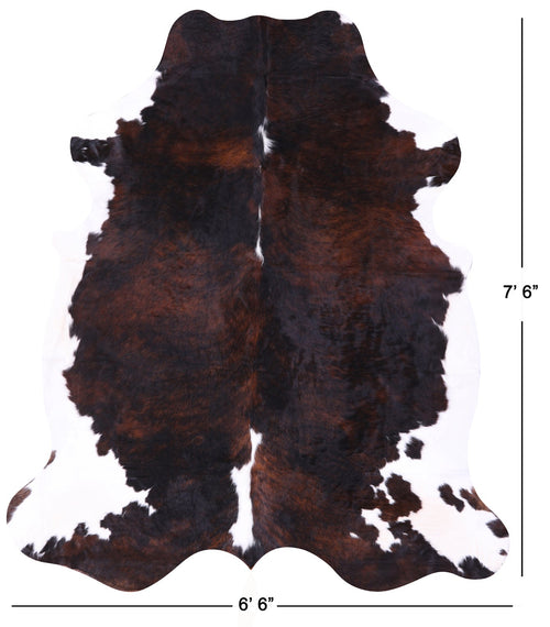Tricolor Natural Cowhide Rug - X-Large 7'6