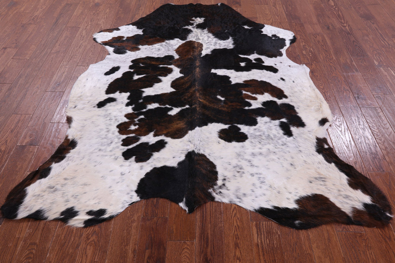 Tricolor Natural Cowhide Rug - Large 7'4"H x 6'2"W