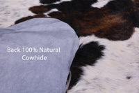 Thumbnail for Tricolor Natural Cowhide Rug - Large 7'4