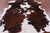 Brown & White Natural Cowhide Rug - Large 6'11"H x 5'10"W