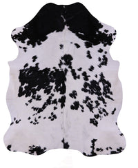 Thumbnail for Black & White Natural Cowhide Rug - Large 6'11