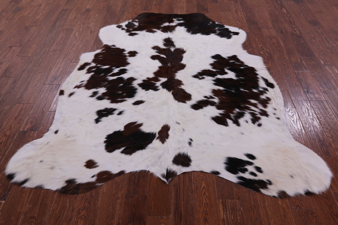 Tricolor Natural Cowhide Rug - XLarge 7'0"H x 6'4"W