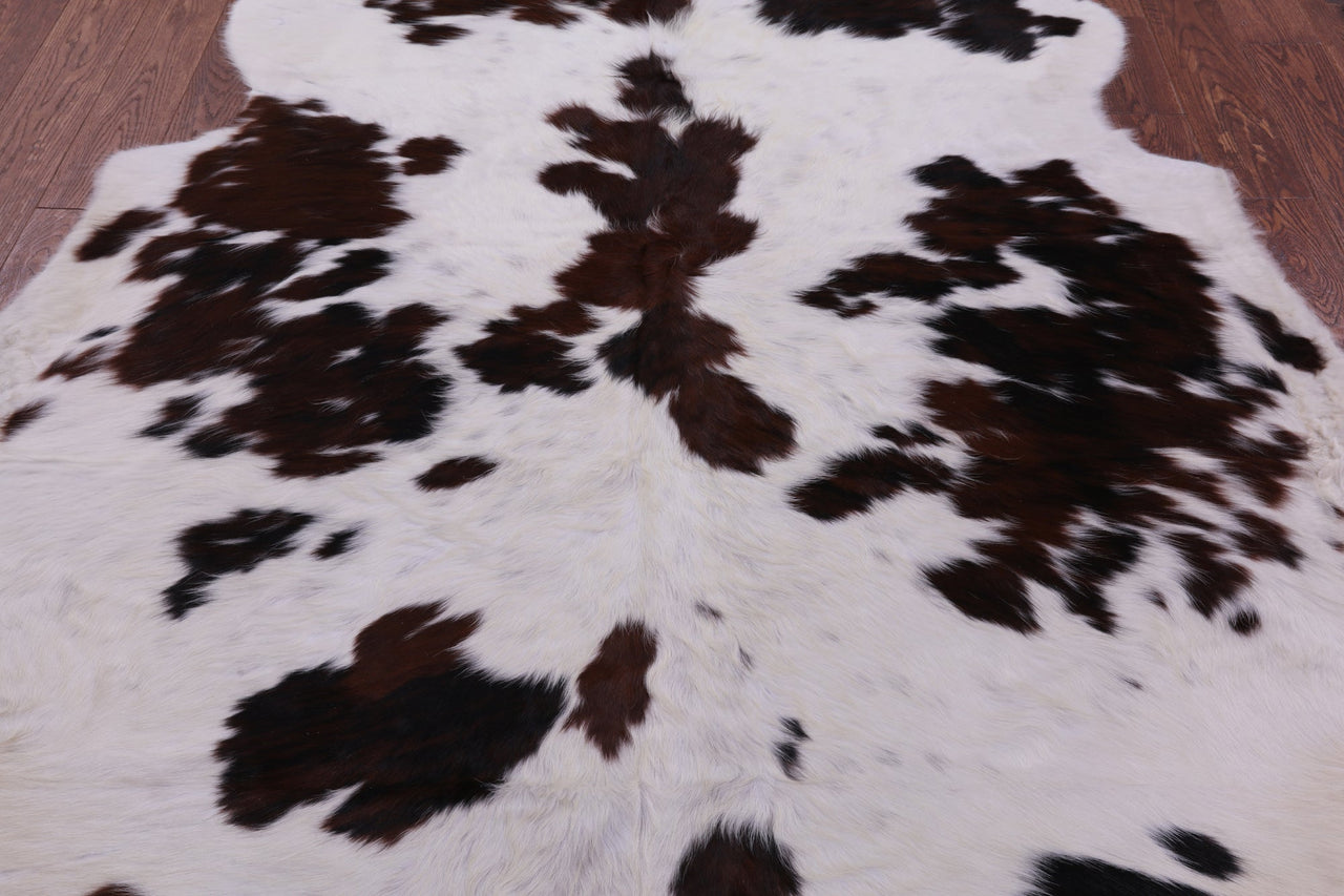 Tricolor Natural Cowhide Rug - XLarge 7'0"H x 6'4"W