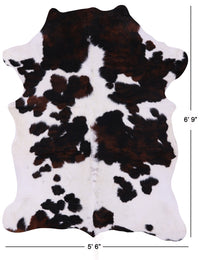 Thumbnail for Tricolor Natural Cowhide Rug - Large 6'9