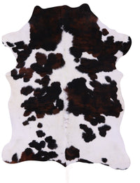 Thumbnail for Tricolor Natural Cowhide Rug - Large 6'9