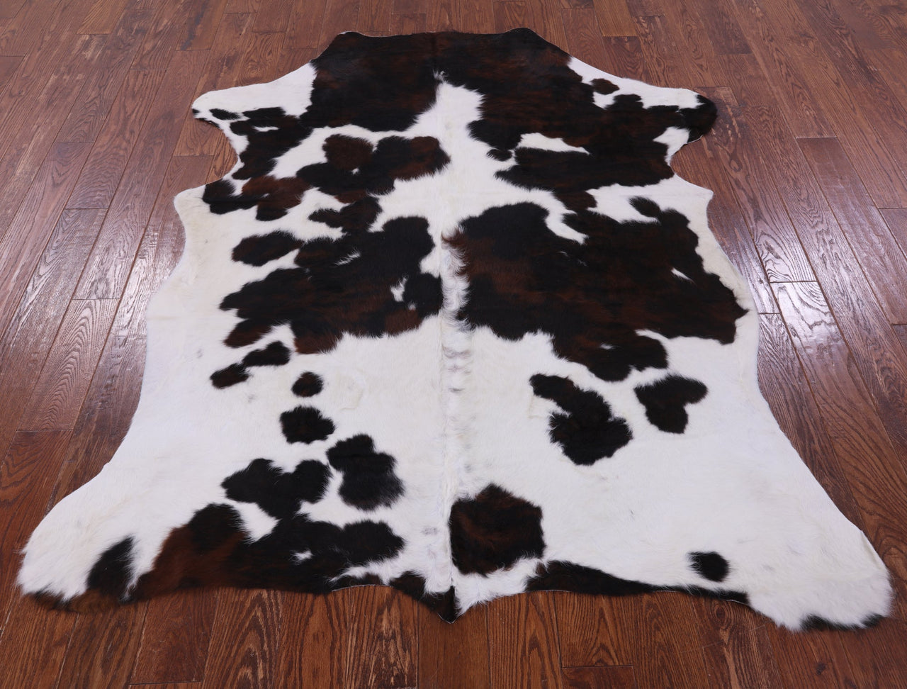 Tricolor Natural Cowhide Rug - Large 6'9"H x 5'6"W