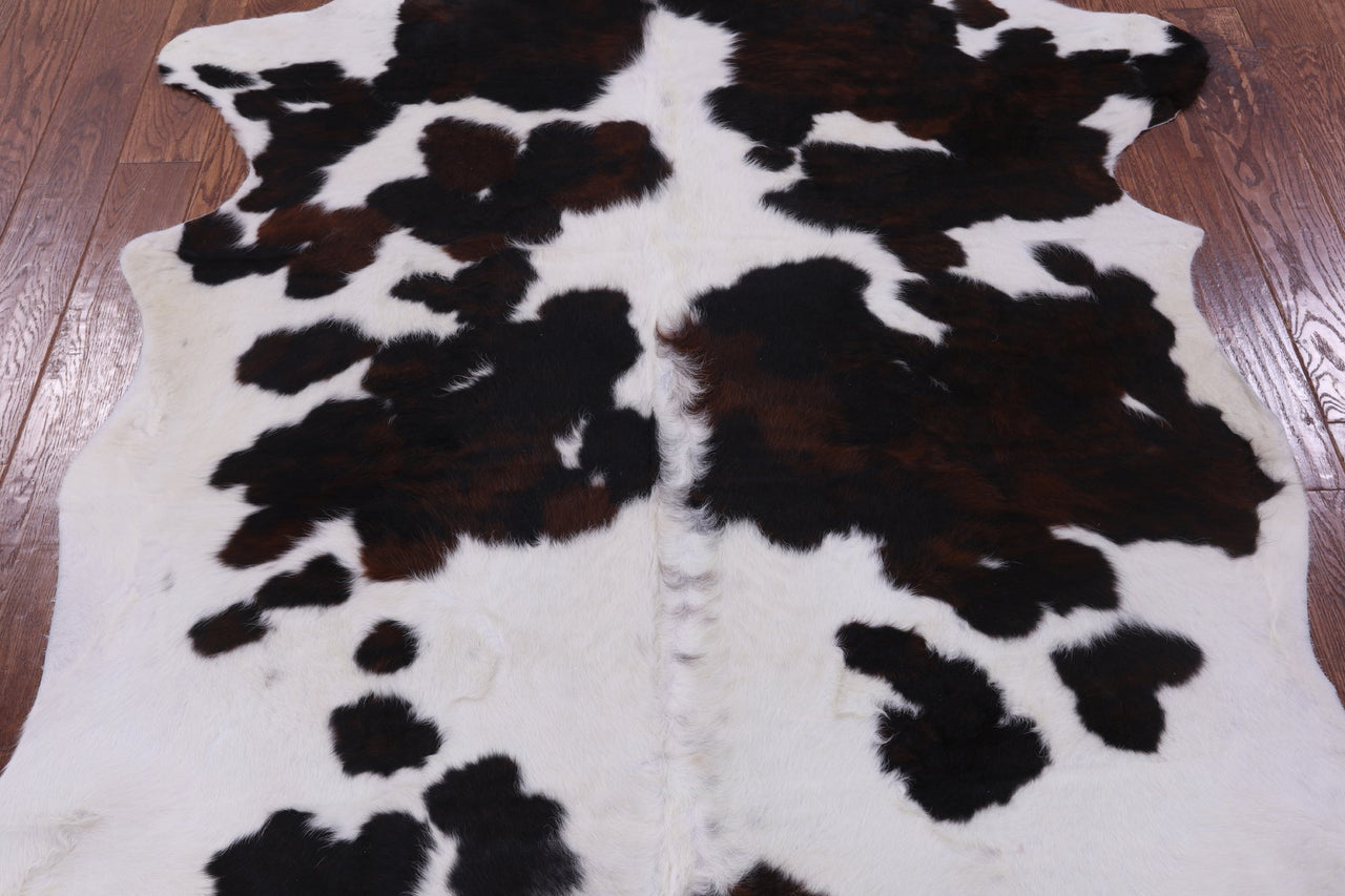 Tricolor Natural Cowhide Rug - Large 6'9"H x 5'6"W