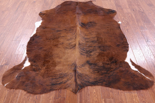 Brindle Brown Natural Cowhide Rug - Large 6'9
