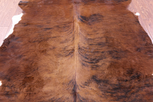 Brindle Brown Natural Cowhide Rug - Large 6'9