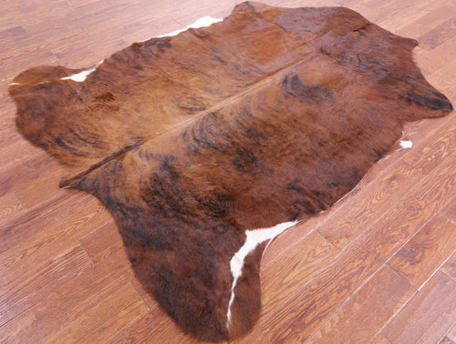 Brindle Brown Natural Cowhide Rug - Large 6'9