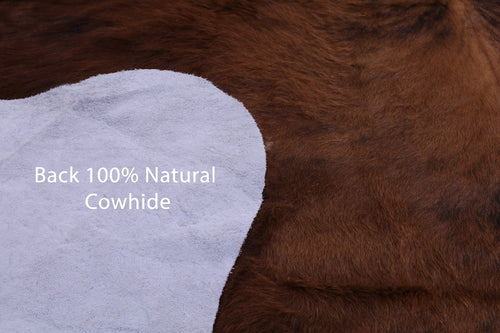 Brindle Brown Natural Cowhide Rug - Large 6'9