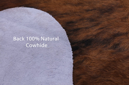 Brindle Natural Cowhide Rug - X-Large 7'1