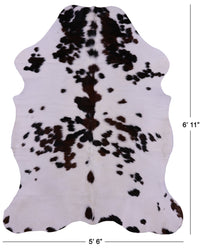 Thumbnail for Tricolor Natural Cowhide Rug - Large 6'11