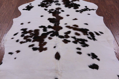 Tricolor Natural Cowhide Rug - Large 6'11