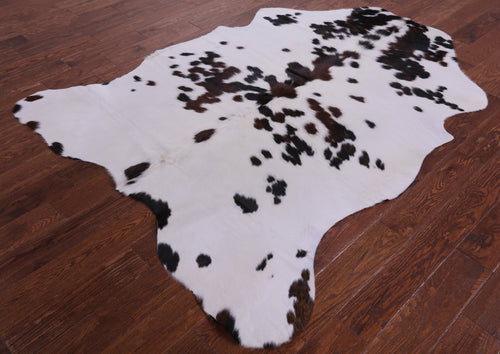 Tricolor Natural Cowhide Rug - Large 6'11