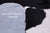 Black & White Natural Cowhide Rug - Large 7'3"H x 6'4"W