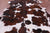 Brown & White Natural Cowhide Rug - Large 7'1"H x 5'10"W
