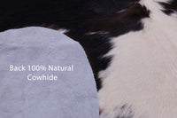 Thumbnail for Black & White Natural Cowhide Rug - Large 6'9