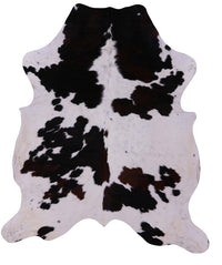 Thumbnail for Black & White Natural Cowhide Rug - XLarge 7'5