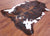 Brindle Tricolor Natural Cowhide Rug - Large 7'1"H x 5'9"W