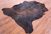 Thumbnail for Brindle Brown Natural Cowhide Rug - Large 7'1