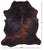 Brindle Brown Natural Cowhide Rug - X-Large 7'1"H x 6'9"W