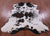 Tricolor Natural Cowhide Rug - Large 7'1"H x 6'2"W