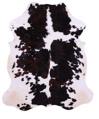 Thumbnail for Tricolor Natural Cowhide Rug - Large 6'8