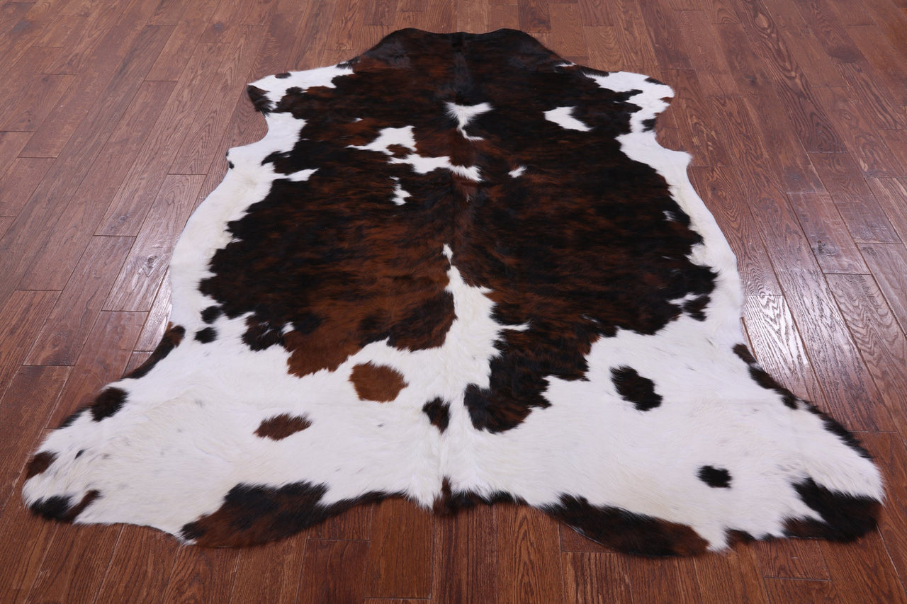 Tricolor Natural Cowhide Rug - Large 7'1"H x 6'0"W