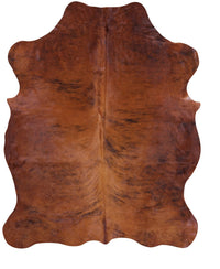 Thumbnail for Brindle Brown Natural Cowhide Rug - Large 7'0