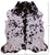 Salt & Pepper Natural Cowhide Rug - Large 7'4"H x 6'10"W