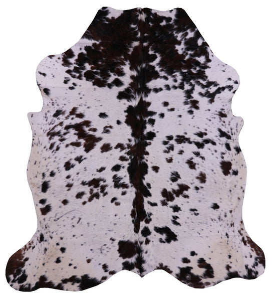 Salt & Pepper Natural Cowhide Rug - Large 7'4"H x 6'10"W