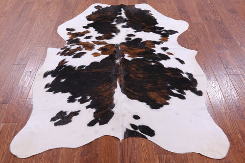 Tricolor Natural Cowhide Rug - Large 6'11