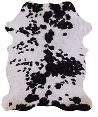 Thumbnail for Black & White Natural Cowhide Rug - Large 7'2