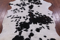 Thumbnail for Black & White Natural Cowhide Rug - Large 7'2