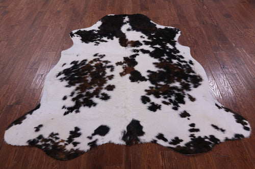 Tricolor Natural Cowhide Rug - Large 6'10